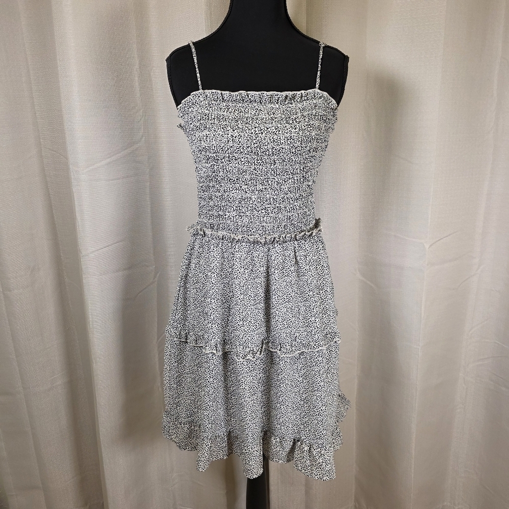 Jessica Simpson Smocked Ruffle Mini Dress Size M